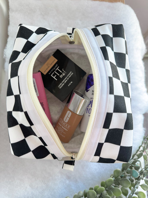Checkers Cosmetic Bag